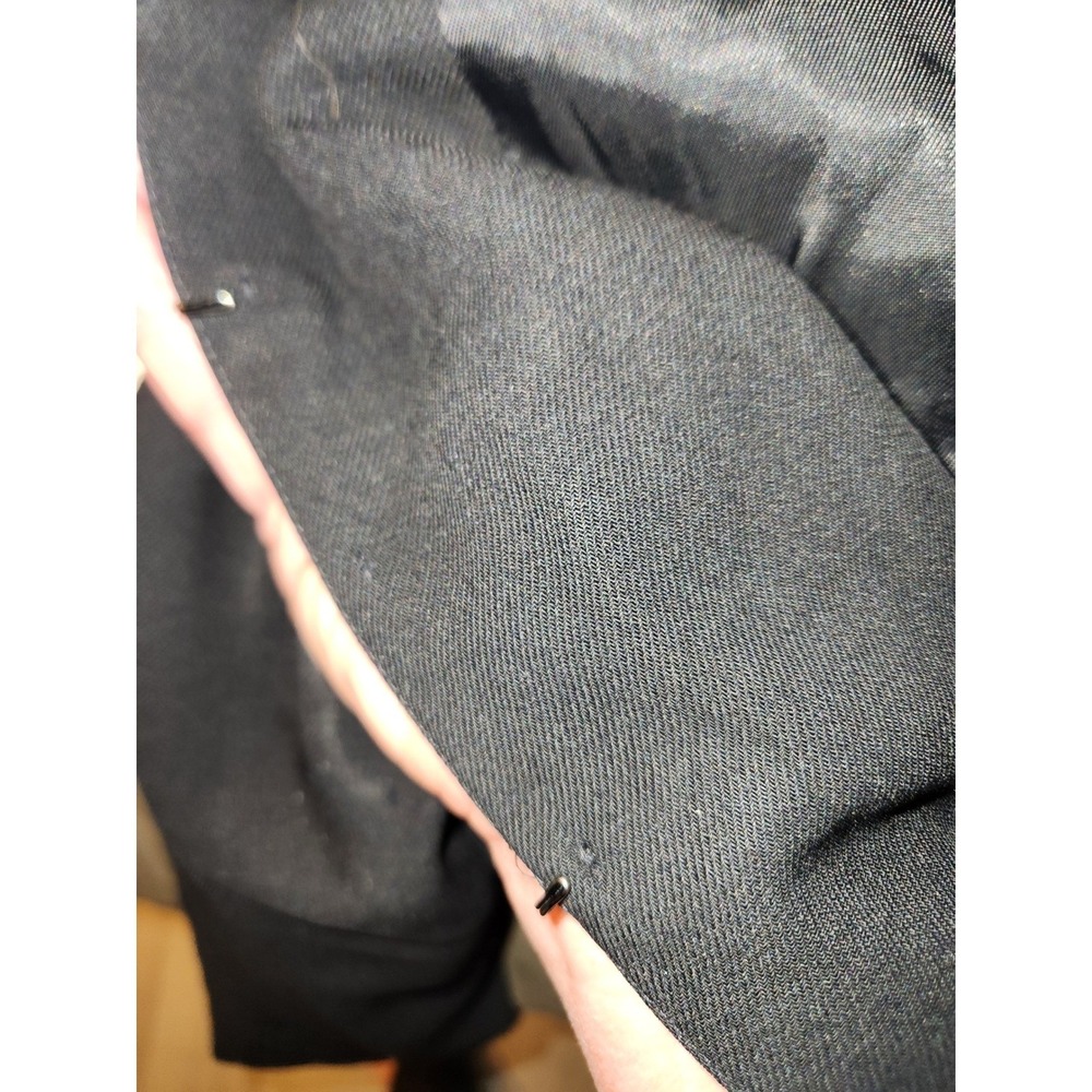 Banana Republic Made in Italy Black 100% Wool Hook Eye Blazer Jacket Womens 6 - Picture 7 of 9